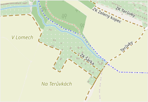 ZK Šárka v obci Třebíč - mapa ulice