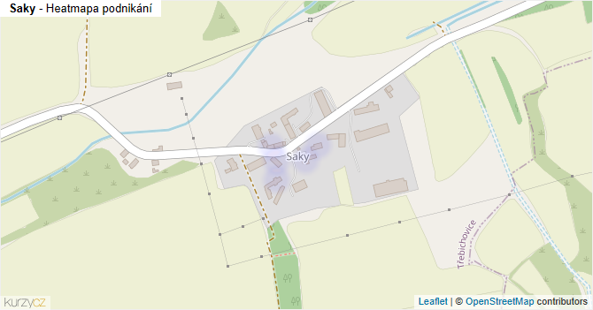 Saky - mapa podnikání