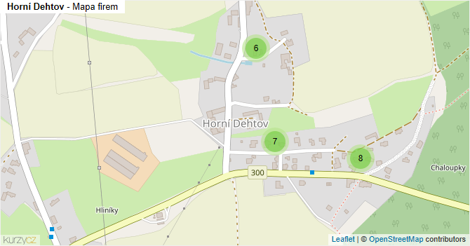 Horní Dehtov - mapa firem
