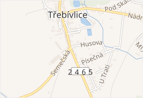 Dr. E. Beneše v obci Třebívlice - mapa ulice
