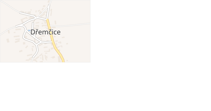 Dřemčice v obci Třebívlice - mapa části obce