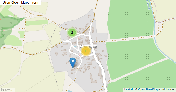 Dřemčice - mapa firem