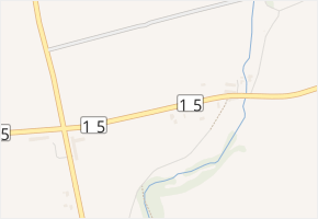 Granátka v obci Třebívlice - mapa ulice