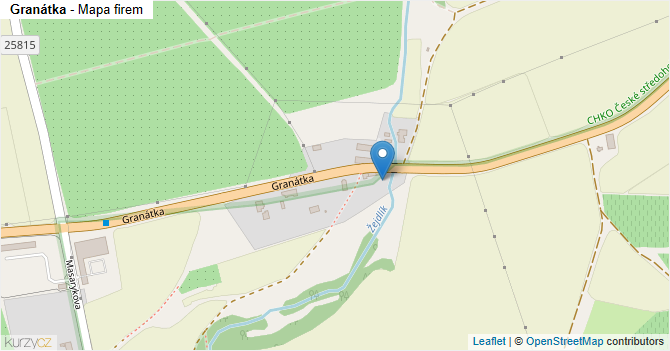 Granátka - mapa firem