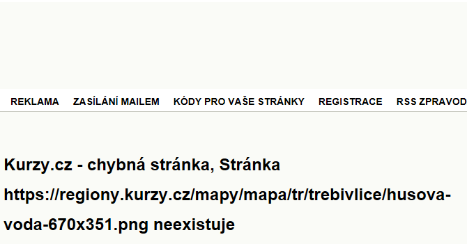 Husova - záplavové mapy stoleté vody