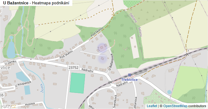U Bažantnice - mapa podnikání