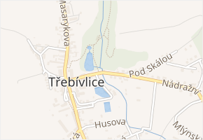 U Zámku v obci Třebívlice - mapa ulice
