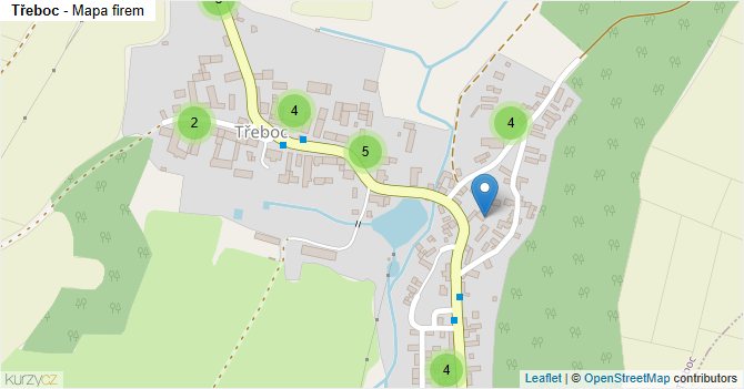 Třeboc - mapa firem