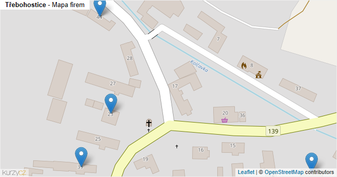 Třebohostice - mapa firem