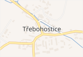 Třebohostice v obci Třebohostice - mapa části obce