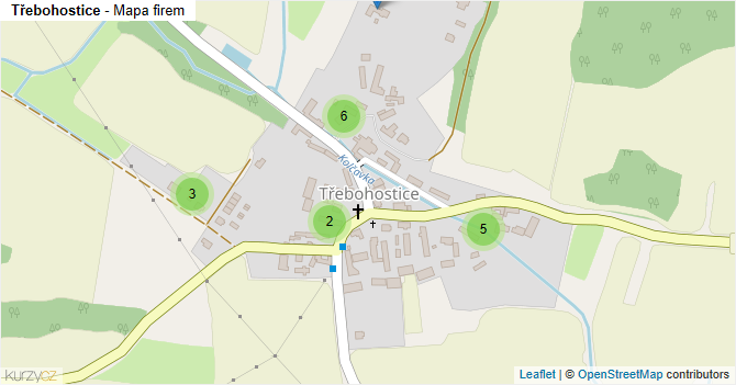 Třebohostice - mapa firem