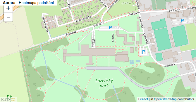 Aurora - mapa podnikání