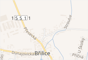 Boční v obci Třeboň - mapa ulice