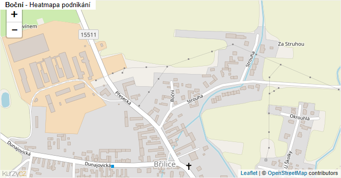 Boční - mapa podnikání