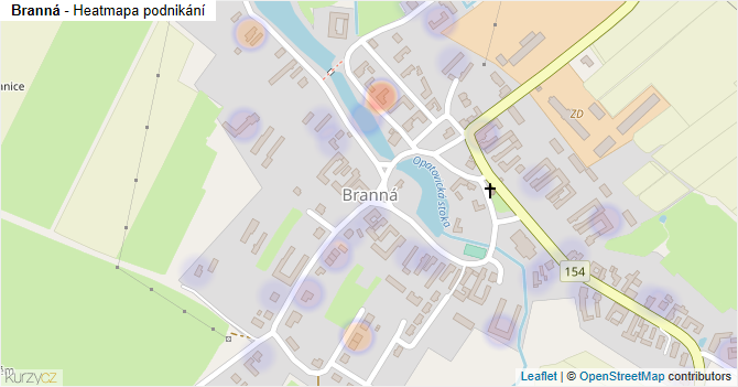 Branná - mapa podnikání