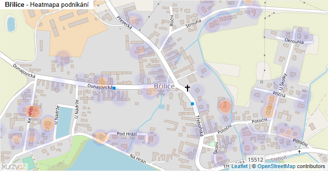 Břilice - mapa podnikání