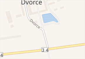 Dvorce v obci Třeboň - mapa ulice