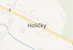 Holičky v obci Třeboň - mapa části obce