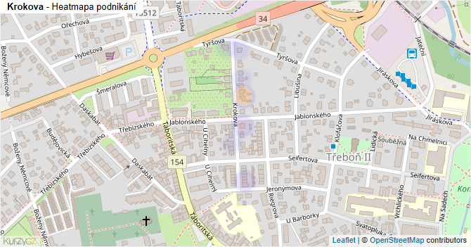 Krokova - mapa podnikání