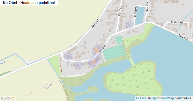 Na Obci - mapa podnikání