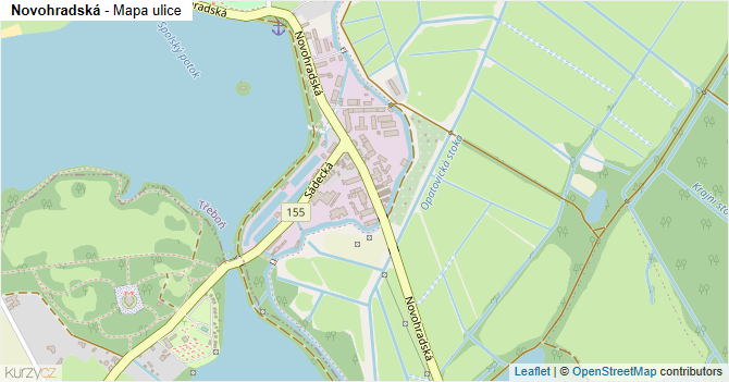 Novohradská - mapa ulice
