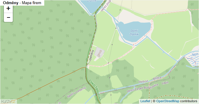 Odměny - mapa firem