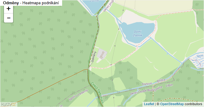 Odměny - mapa podnikání