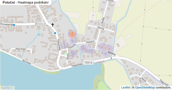 Potoční - mapa podnikání