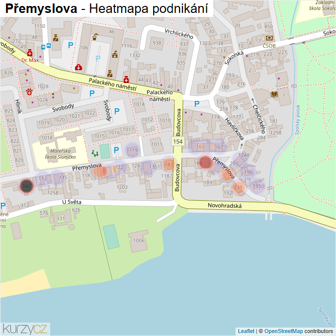 Mapa Přemyslova - Firmy v ulici.