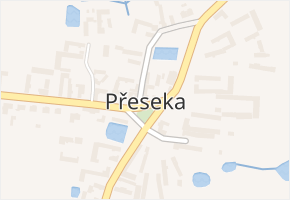 Přeseka v obci Třeboň - mapa části obce