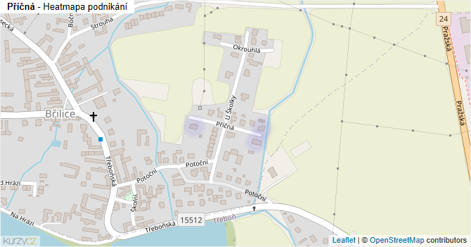 Příčná - mapa podnikání