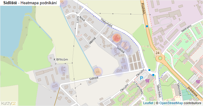 Sídliště - mapa podnikání