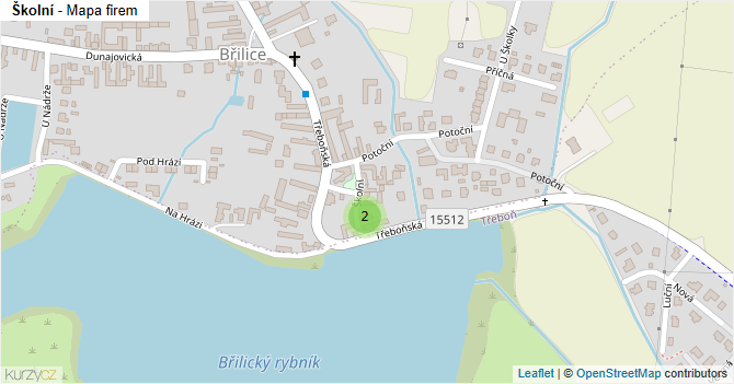 Školní - mapa firem