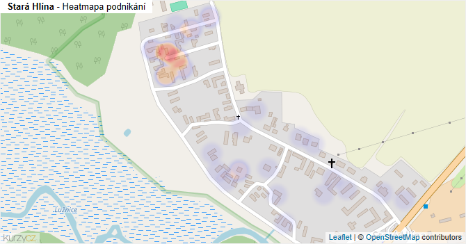 Stará Hlína - mapa podnikání