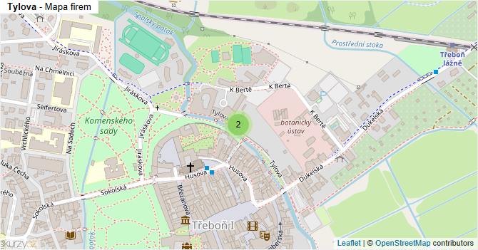 Tylova - mapa firem