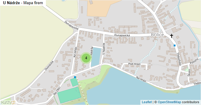 U Nádrže - mapa firem