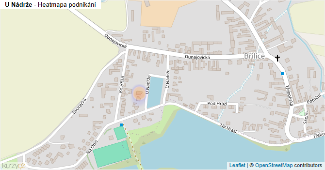 U Nádrže - mapa podnikání