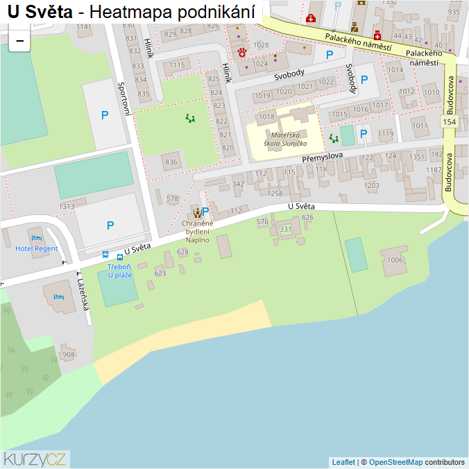 Mapa U Světa - Firmy v ulici.
