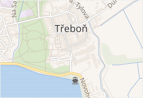 Žižkovo nám. v obci Třeboň - mapa ulice