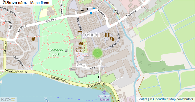 Žižkovo nám. - mapa firem