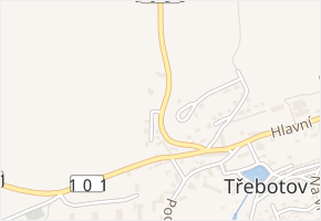 Chotečská v obci Třebotov - mapa ulice