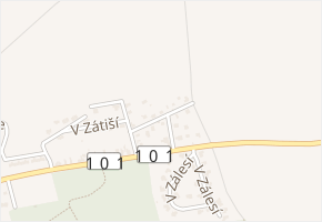 K Březinám v obci Třebotov - mapa ulice