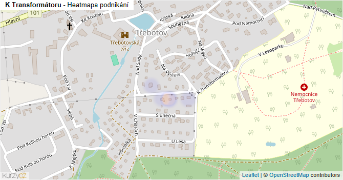 K Transformátoru - mapa podnikání