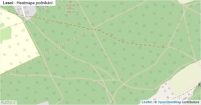Lesní - mapa podnikání