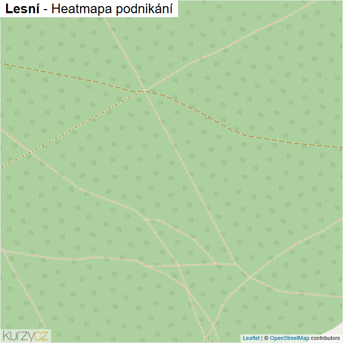 Mapa Lesní - Firmy v ulici.