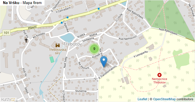 Na Vršku - mapa firem