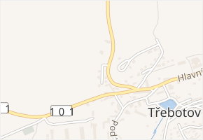 Nad Úvozem v obci Třebotov - mapa ulice