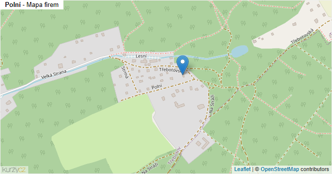Polní - mapa firem