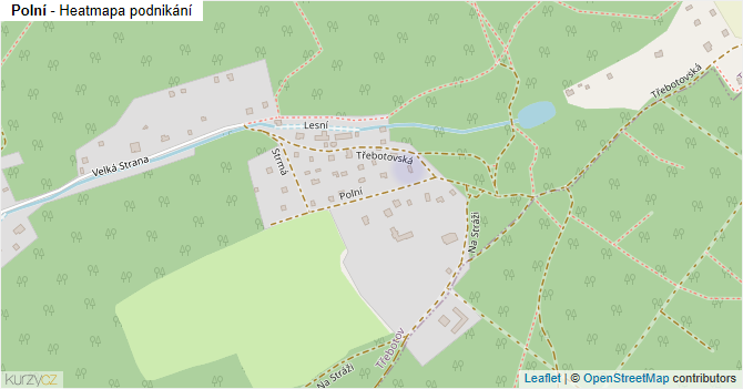Polní - mapa podnikání