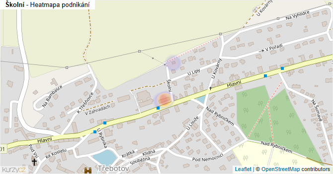 Školní - mapa podnikání